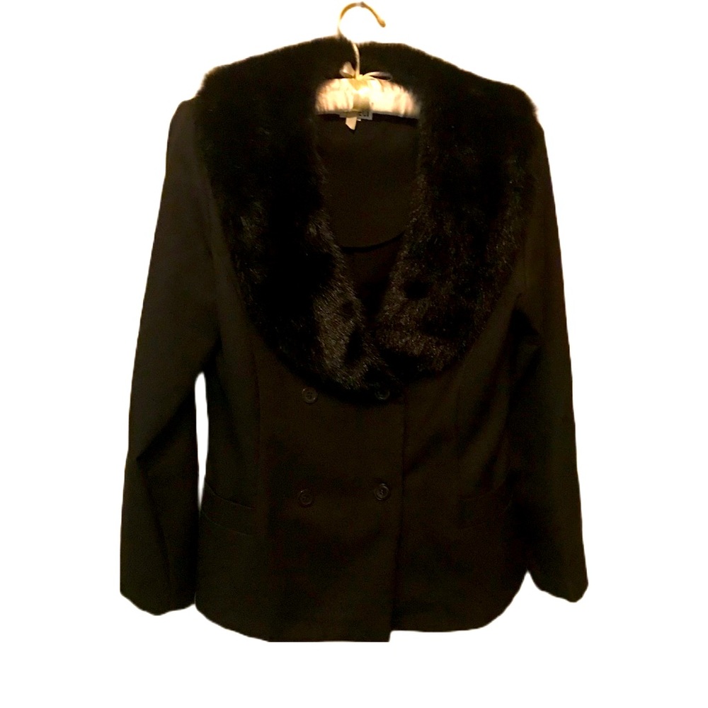 J. W. Treci Timeless Black Blazer Jacket Elegance